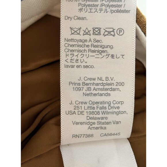 Madewell The High Rise Rosedale Straight Pant Womens 2 Brown Pinstripe Pleated 2 - Picture 15 of 16